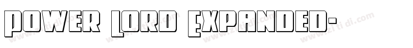 Power Lord Expanded字体转换